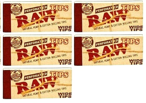 Raw filter tips perforated - raw,