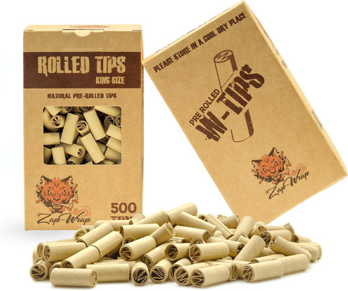 500pcs unbleached filter tips - unbleached,